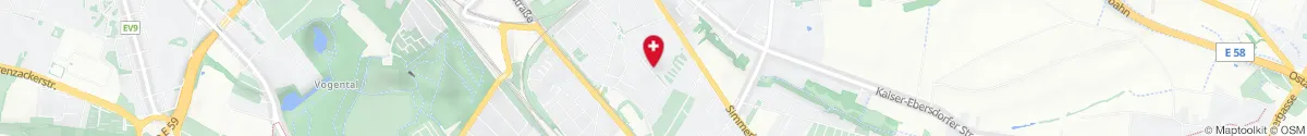 Kartendarstellung des Standorts für Lory-Apotheke in 1110 Wien
